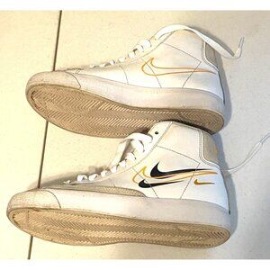 Nike Blazer Mid '77 GS “Multi Swoosh” White Black Kumquat DV7142-100 Size 4Y
